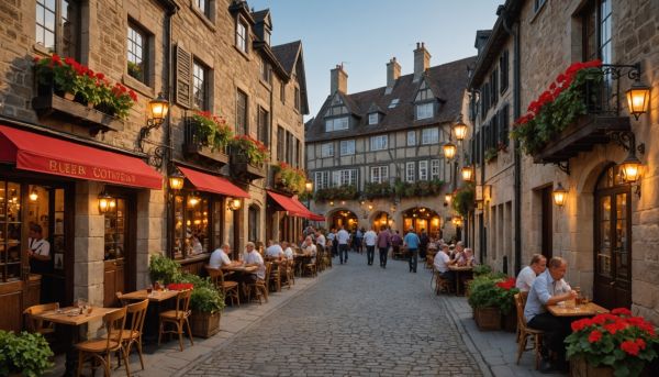 Les brasseries historiques animent les rues pavées du port